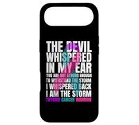 Custodia per iPhone Air Thyroid Cancer Awarrior Warrior Teal & Purple Pink Ribbon