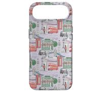 Custodia per iPhone Air Toile di Londra sul Big Ben Taxi Guard Tower Bridge lilla