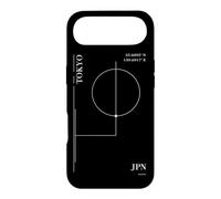 Custodia per iPhone Air Tokyo Moderna Tokyo Geometrica Città del Giappone Design Arte Semplice Città Coordinate Grafica Latitudini e Latitudini Modalità