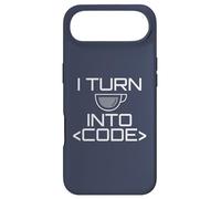 Custodia per iPhone Air TRASFORMO IL CAFFÈ IN CODICE Fun Web Developers Coding Meme