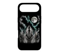Custodia per iPhone Air Tre lupi che ululano alla luna Wildlife Wolf Pack Outdoor