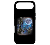 Custodia per iPhone Air Tre zombi ululano alla luna strano meme zombie