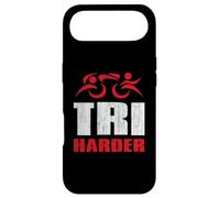 Custodia per iPhone Air Triathleti TRI HARDER Swim Bike Run Live Ispirata al triathlon