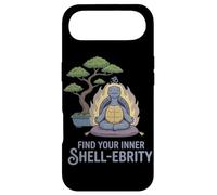 Custodia per iPhone Air Trova la tua conchiglia interiore-Celebrity Yoga Pun Meditating Box Turtle