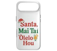 Custodia per iPhone Air Umorismo natalizio hawaiano Santa Mai Tai Fun Aloha Xmas