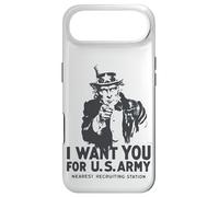 Custodia per iPhone Air Uncle Sam, poster vintage con scritta "I Want You For U.S. Army"
