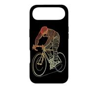 Custodia per iPhone Air Uomo in bicicletta che disegna la pista ciclabile
