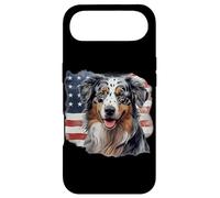 Custodia per iPhone Air USA Flag 4th July Patriotic American Blue Merle Aussie Lover