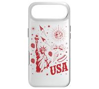 Custodia per iPhone Air USA Statua Della Libertà Retro Party Icons backprint