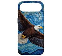 Custodia per iPhone Air Van Gogh's Starry Night Bald Eagle Majestic Bird Art