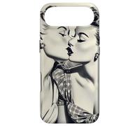Custodia per iPhone Air Vintage 1940 Baci Donne Lesbiche LGBT Queer Amore Meme