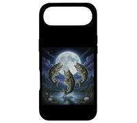 Custodia per iPhone Air Vintage 90s Bass Fish Ululando alla Luna Meme Grafica