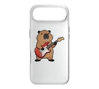 Custodia per iPhone Air Vintage Capybara Rodents Punk Music Playing Guitar