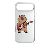 Custodia per iPhone Air Vintage Capybara Rodents Punk Music Playing Guitar