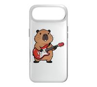 Custodia per iPhone Air Vintage Capybara Rodents Punk Music Playing Guitar