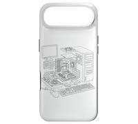 Custodia per iPhone Air Vintage Computer PC Expanded View IT Diagram Graphic