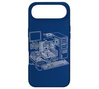 Custodia per iPhone Air Vintage Computer PC Expanded View IT Diagram Graphic