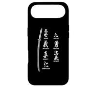 Custodia per iPhone Air Vintage Giapponese Lettera Samurai Katana Spada Guerriero