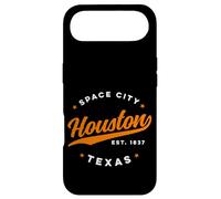 Custodia per iPhone Air Vintage Houston Texas Space City - Testo arancione