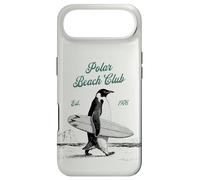 Custodia per iPhone Air Vintage Polar Beach-Club Pinguino Surfer