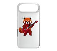 Custodia per iPhone Air Vintage Red Panda Punk Music Playing Guitar