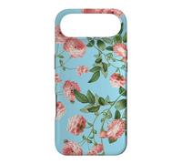 Custodia per iPhone Air Vintage Rosa Rosa Rose Su Un Uovo Di Robin Sfondo Blu