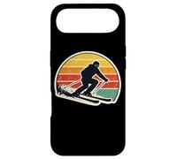 Custodia per iPhone Air Vintage Tramonto Sciatore Silhouette Retro Sci Amante Arte
