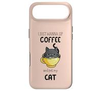 Custodia per iPhone Air Voglio solo sorseggiare un caffè e accarezzare il mio gatto - Divertente amante dei gatti