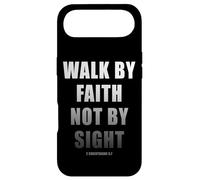 Custodia per iPhone Air Walk by Faith Not by Sight 2 Corinthians 5:7 Christian Text