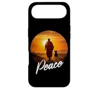 Custodia per iPhone Air Walk for Peace - Monk with Aloka Dog Sunset Color Graphic