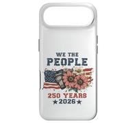 Custodia per iPhone Air We The People 250 Years 2026 Patriotic Floral USA Flag