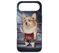 Custodia per iPhone Air Welsh Corgi Dog nel ruolo di Muay Thai Kick Boxing Campione