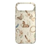 Custodia per iPhone Air Western Cottagecore Agnello Puledro Coniglio Ferro di Cavallo Acquerello