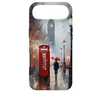 Custodia per iPhone Air Wet London Iconic Red Phone Booth Clocktower, cover per telefono