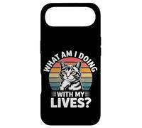Custodia per iPhone Air What Am I Doing With My Lives Sarcastic Cat Puns -