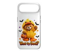 Custodia per iPhone Air What The Duck Halloween Teddy Bear Wearing Yeallow Duck
