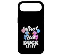 Custodia per iPhone Air What the Duck Is It Funny Gender Reveal Pun Palloncini