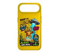Custodia per iPhone Air What The Meow Funny Cat UFO Abduction Sci-Fi Alien