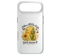 Custodia per iPhone Air When All Else Fails God Doesn't Psalm 73:26 Sunflower Cactus