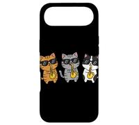 Custodia per iPhone Air Whimsical Feline Saxophonist Group Jazz Cat Aesthetic