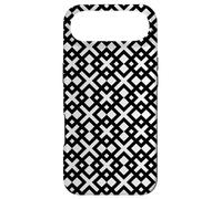 Custodia per iPhone Air White Black Cross Square Geometric Optical Art Pattern