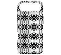 Custodia per iPhone Air White Black Oval Onion-like Geometric Organic Op Art Pattern