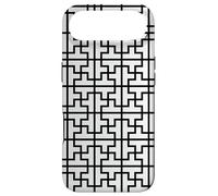 Custodia per iPhone Air White Black Rectangles Crosses Square Geometric Pattern