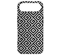 Custodia per iPhone Air White Black Square Cross Labyrinth Spiral Geometry Pattern