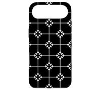Custodia per iPhone Air White Black Star Flower Floral Square Night Skyline Pattern