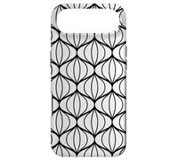 Custodia per iPhone Air White Black Teardrop Round Oval Curve Art Nouveau Pattern