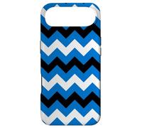 Custodia per iPhone Air White Blue Black Estonia Tricolor Zigzag Line Baltic Pattern
