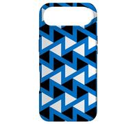 Custodia per iPhone Air White Blue Black Estonia Tricolor Zigzag Triangle Pattern