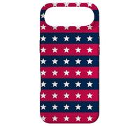 Custodia per iPhone Air White Blue Red Horizontal Star Stripes United States Pattern