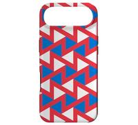 Custodia per iPhone Air White Blue Red Russia Tricolor Zigzag Triangle Pattern